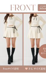 モデル：163cm（着用サイズ：FREE/F-L　着用カラー：IVO）