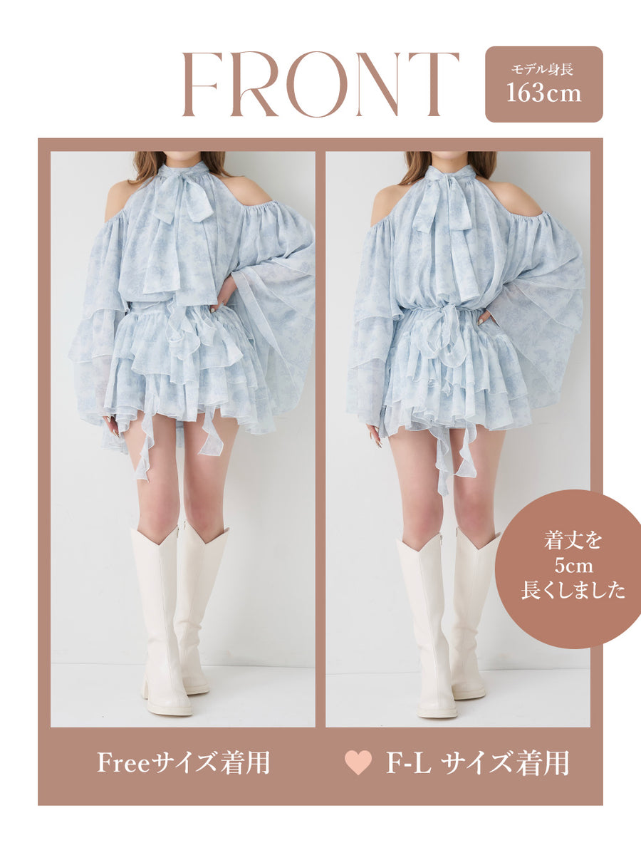 モデル：163cm（着用サイズ：FREE/F-L　着用カラー：SAX）