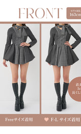 モデル：163cm（着用サイズ：FREE/F-L　着用カラー：GRY）