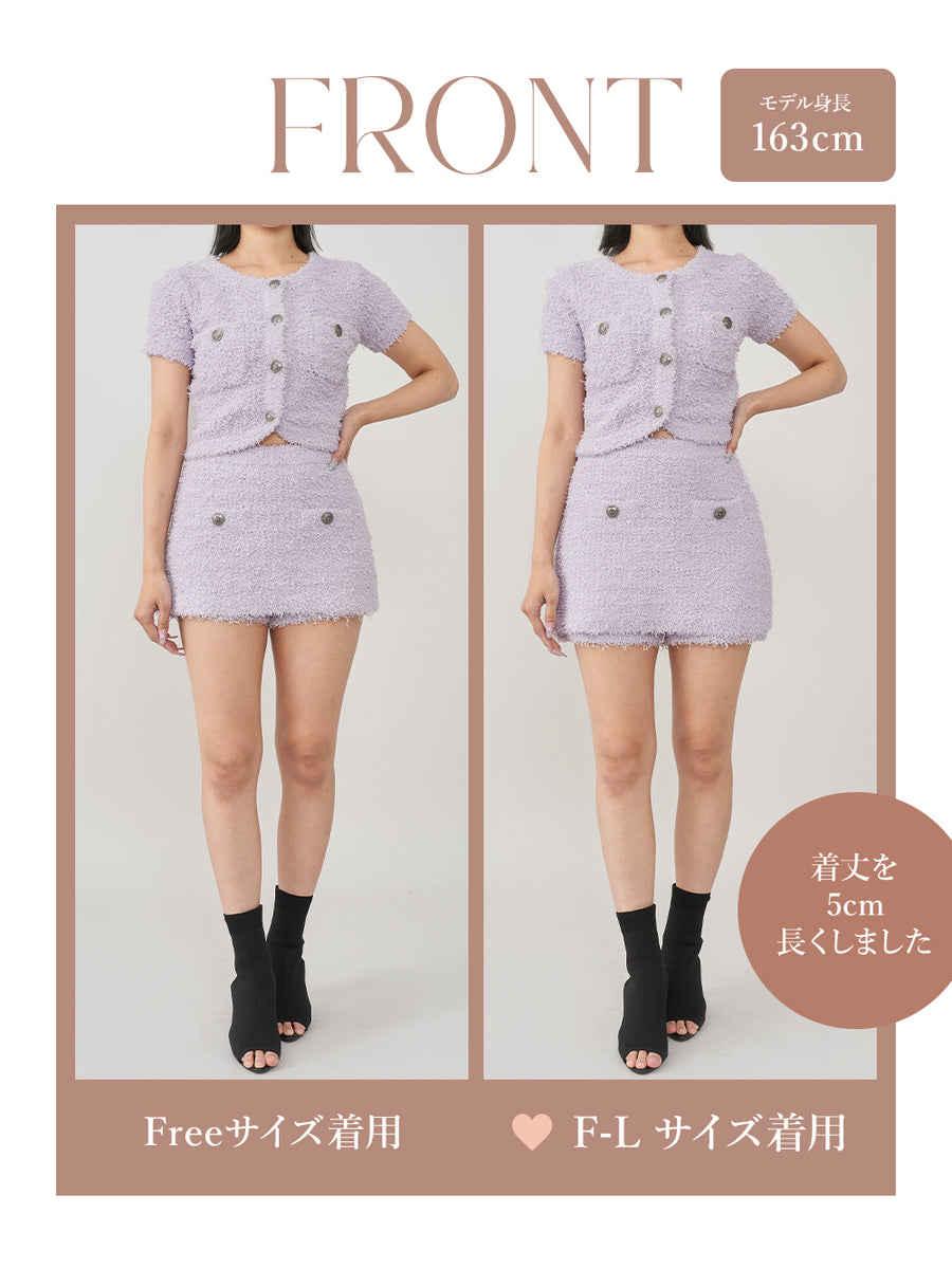 モデル：163cm（着用サイズ：FREE/F-L　着用カラー：LLC）