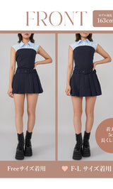 モデル：163cm（着用サイズ：FREE/F-L　着用カラー：NVY）