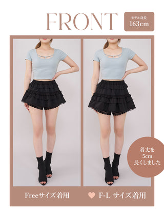 モデル：163cm（着用サイズ：FREE/F-L着用カラー：BLK)