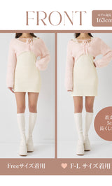 モデル：163cm（着用サイズ：FREE/F-L　着用カラー：IVO）