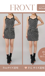 モデル：163cm（着用サイズ：FREE/F-L　着用カラー：BLK）