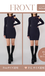 モデル：163cm（着用サイズ：FREE/F-L　着用カラー：NVY）