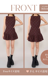 モデル：163cm（着用サイズ：FREE/F-L　着用カラー：BRD）