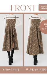 モデル：163cm（着用サイズ：FREE/F-L　着用カラー：MOC）