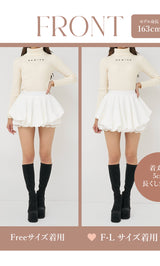 モデル：163cm（着用サイズ：FREE/F-L　着用カラー：WHT）
