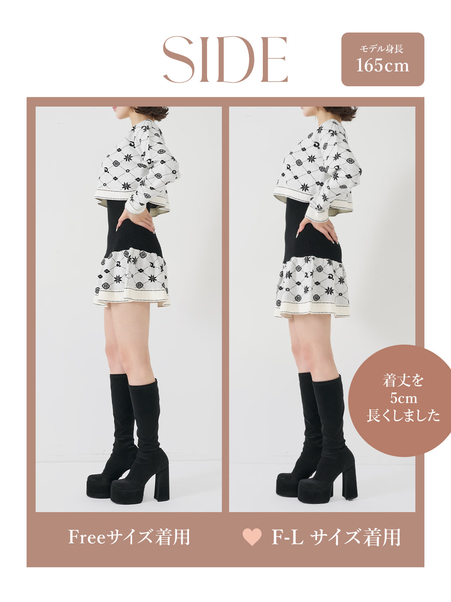 モデル：165cm（着用サイズ：FREE/F-L　着用カラー：WHT）