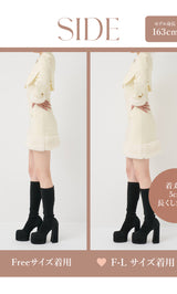 モデル：163cm（着用サイズ：FREE/F-L　着用カラー：IVO）