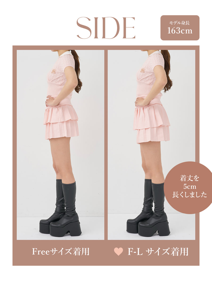 モデル：163cm（着用サイズ：FREE/F-L　着用カラー：PNK）