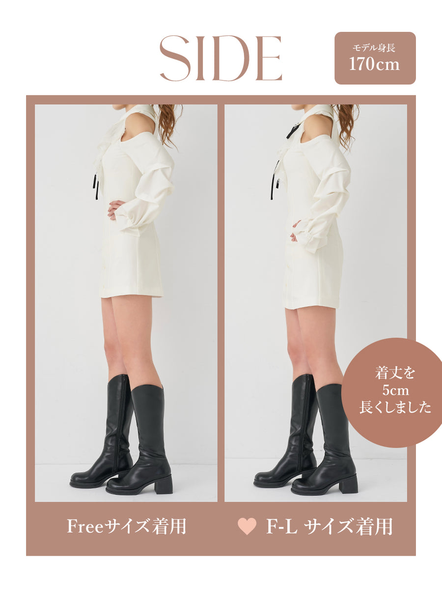 モデル：170cm（着用サイズ：FREE/F-L　着用カラー：WHT）