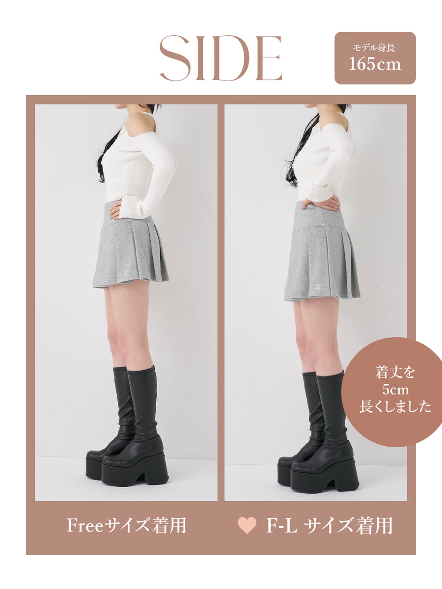 モデル：165cm（着用サイズ：FREE/F-L　着用カラー：GRY）