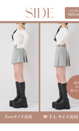 モデル：165cm（着用サイズ：FREE/F-L　着用カラー：GRY）