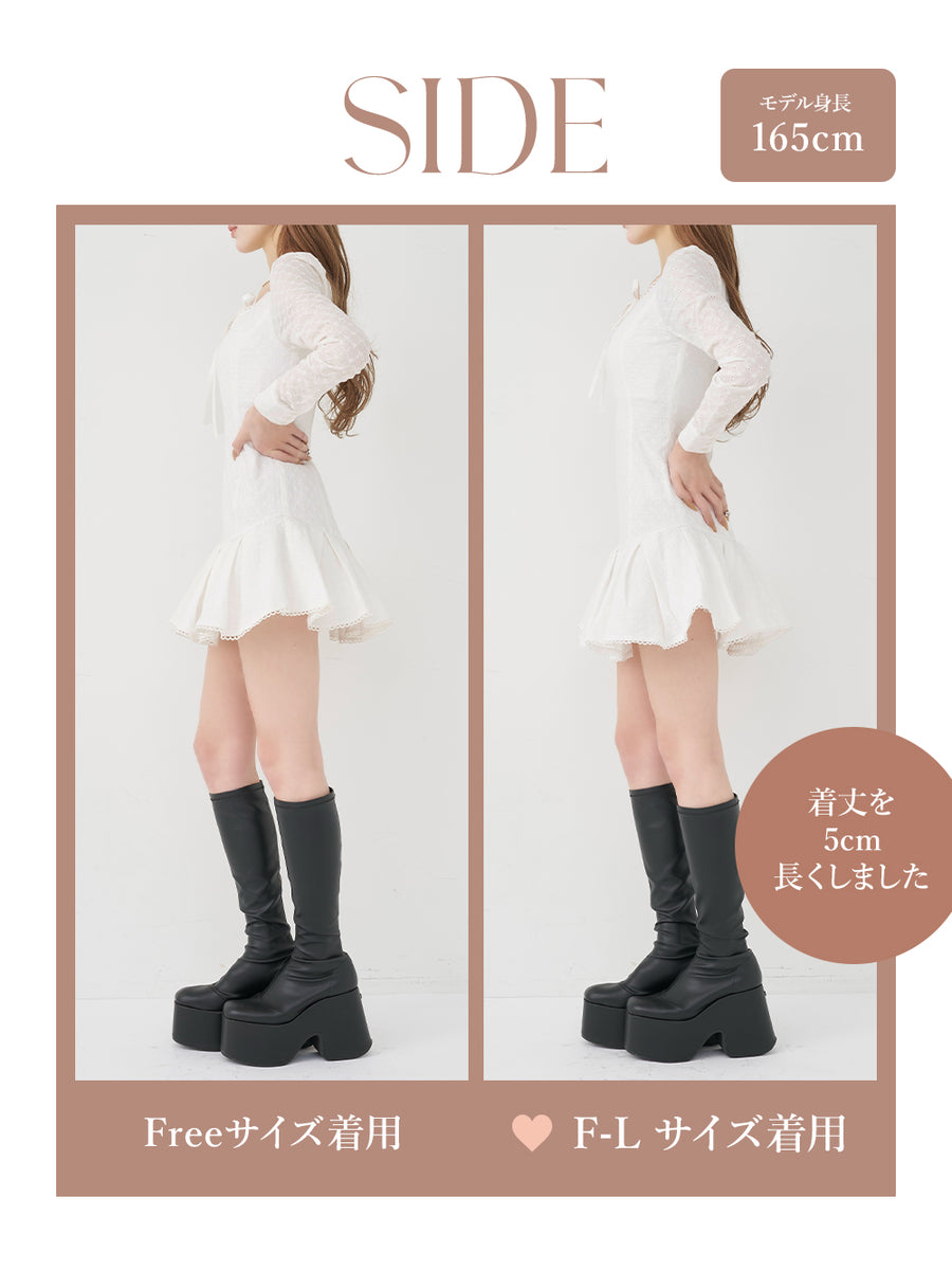 モデル：165cm（着用サイズ：FREE/F-L　着用カラー：WHT）