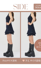 モデル：163cm（着用サイズ：FREE/F-L　着用カラー：IND）