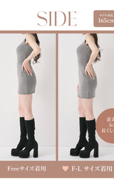 モデル：165cm（着用サイズ：FREE/F-L　着用カラー：GRY）