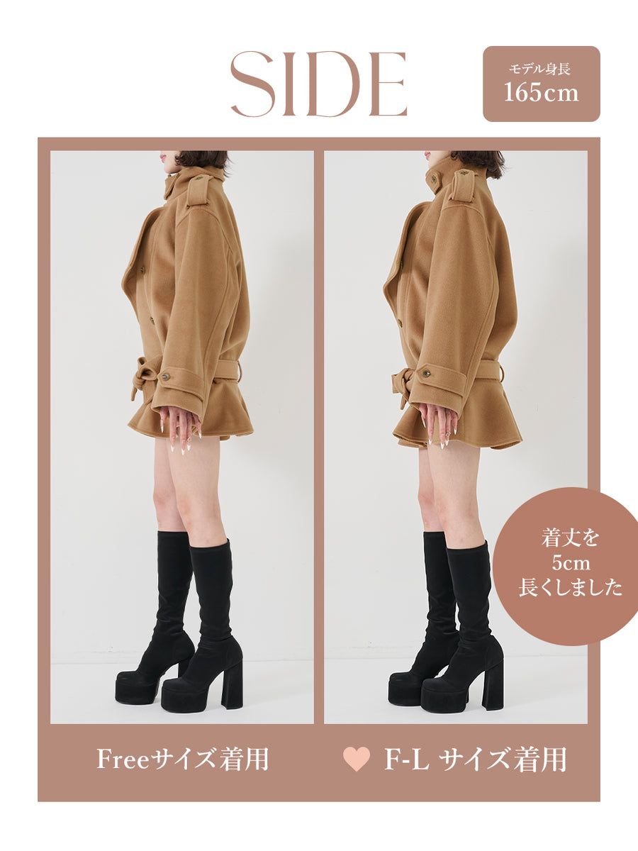 モデル：165cm（着用サイズ：FREE/F-L　着用カラー：CAM）