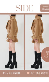 モデル：165cm（着用サイズ：FREE/F-L　着用カラー：CAM）