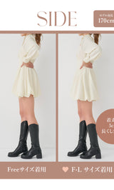 モデル：170cm（着用サイズ：FREE/F-L　着用カラー：IVO）