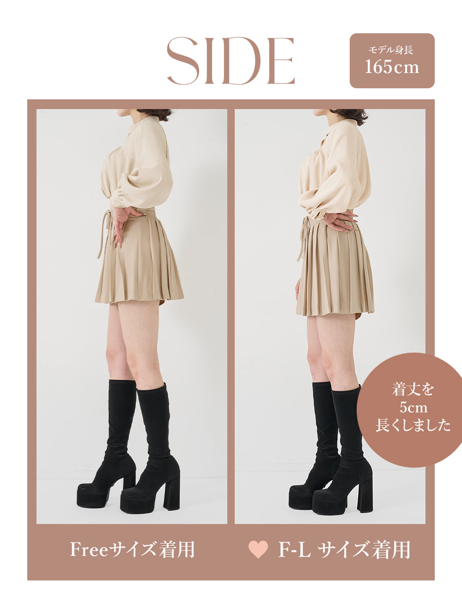 モデル：165cm（着用サイズ：FREE/F-L　着用カラー：IVO）