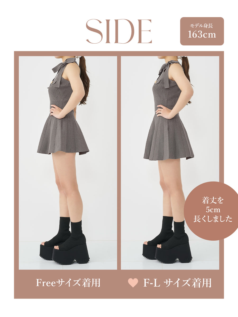 モデル：163cm（着用サイズ：FREE/F-L　着用カラー：GRY）