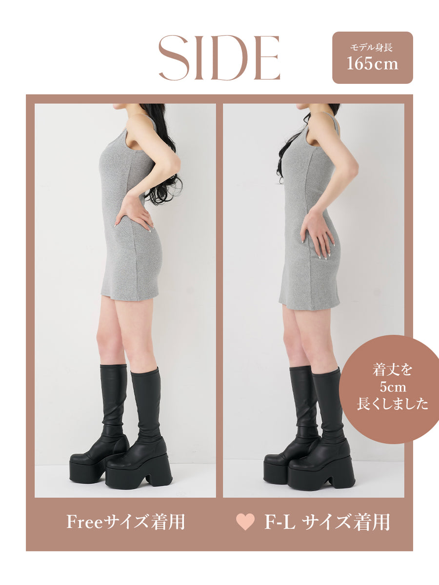 モデル：165cm（着用サイズ：FREE/F-L　着用カラー：GRY）