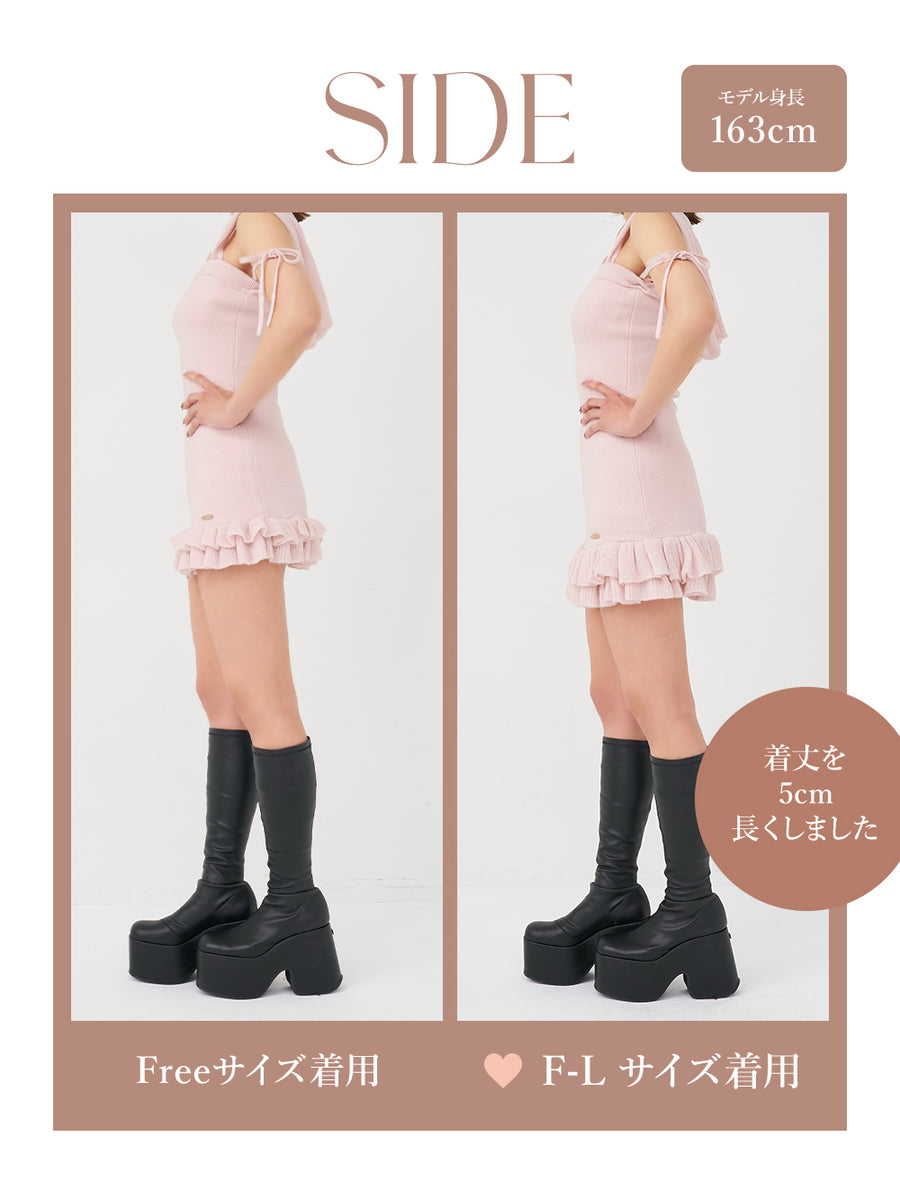 モデル：163cm（着用サイズ：FREE/F-L　着用カラー：PNK）