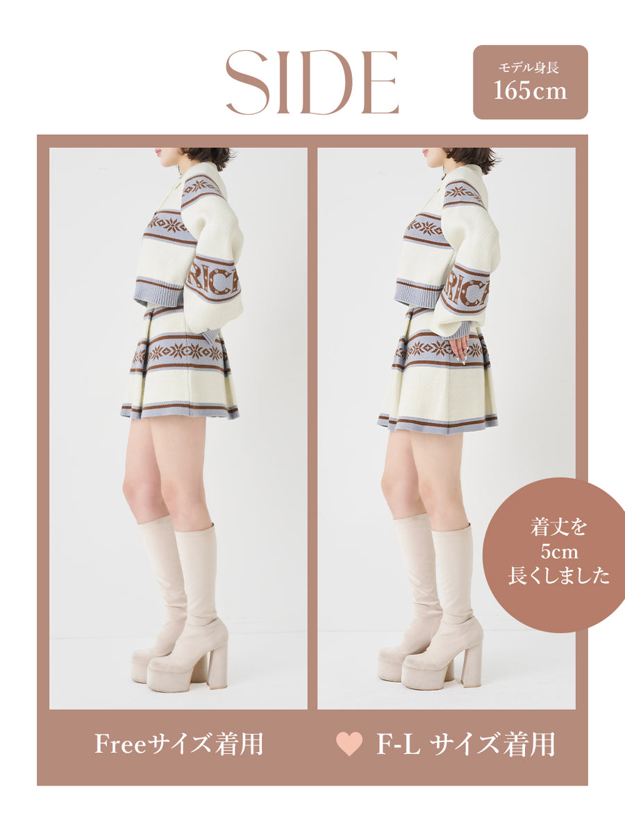 モデル：165cm（着用サイズ：FREE/F-L　着用カラー：IVO）