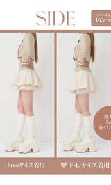 モデル：163cm（着用サイズ：FREE/F-L　着用カラー：BEG）