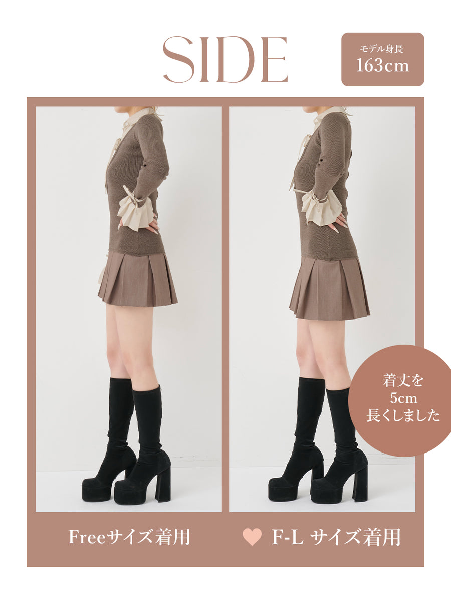 モデル：163cm（着用サイズ：FREE/F-L　着用カラー：MOC）