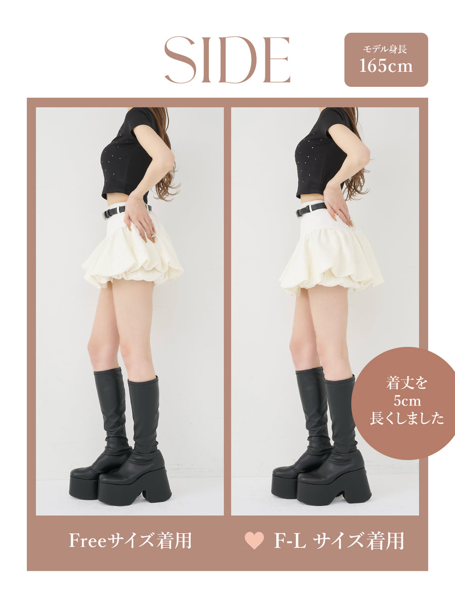 モデル：165cm（着用サイズ：FREE/F-L　着用カラー：WHT）