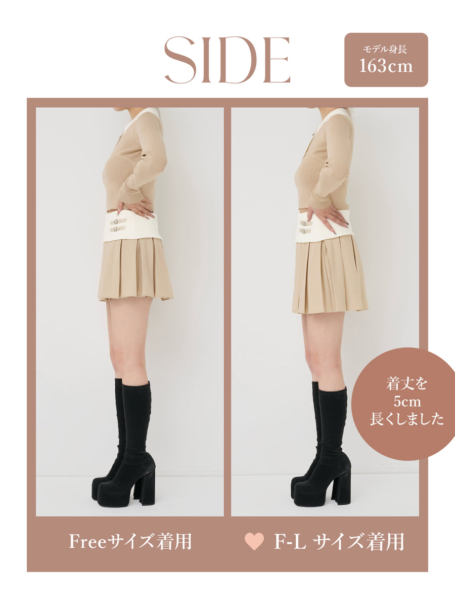 モデル：163cm（着用サイズ：FREE/F-L　着用カラー：BEG）