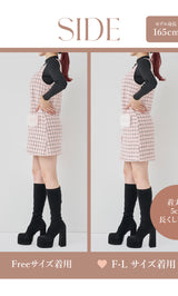 モデル：165cm（着用サイズ：FREE/F-L　着用カラー：PNK）