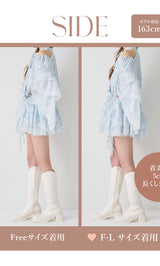 モデル：163cm（着用サイズ：FREE/F-L　着用カラー：SAX）