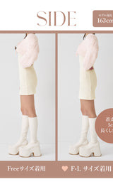 モデル：163cm（着用サイズ：FREE/F-L　着用カラー：IVO）