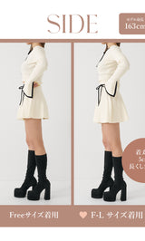 モデル：163cm（着用サイズ：FREE/F-L　着用カラー：IVO）