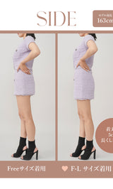 モデル：163cm（着用サイズ：FREE/F-L　着用カラー：LLC）