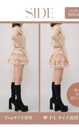 モデル：163cm（着用サイズ：FREE/F-L　着用カラー：BEG）