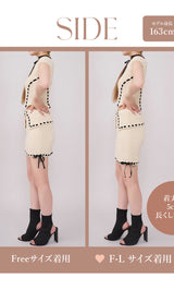 モデル：163cm（着用サイズ：FREE/F-L　着用カラー：IVO）