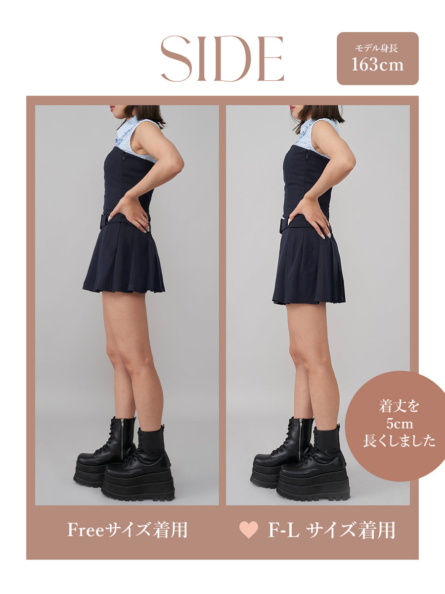 モデル：163cm（着用サイズ：FREE/F-L　着用カラー：NVY）
