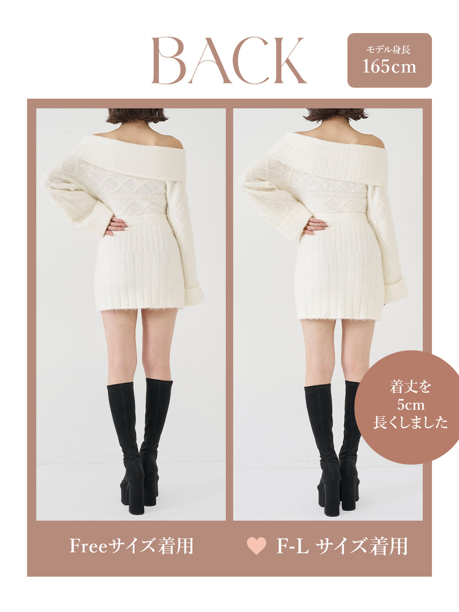 モデル：165cm（着用サイズ：FREE/F-L　着用カラー：WHT）