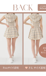 モデル：163cm（着用サイズ：FREE/F-L　着用カラー：BEG）