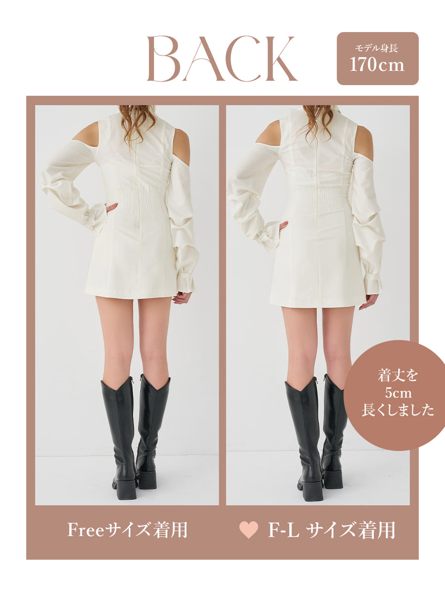 モデル：170cm（着用サイズ：FREE/F-L　着用カラー：WHT）