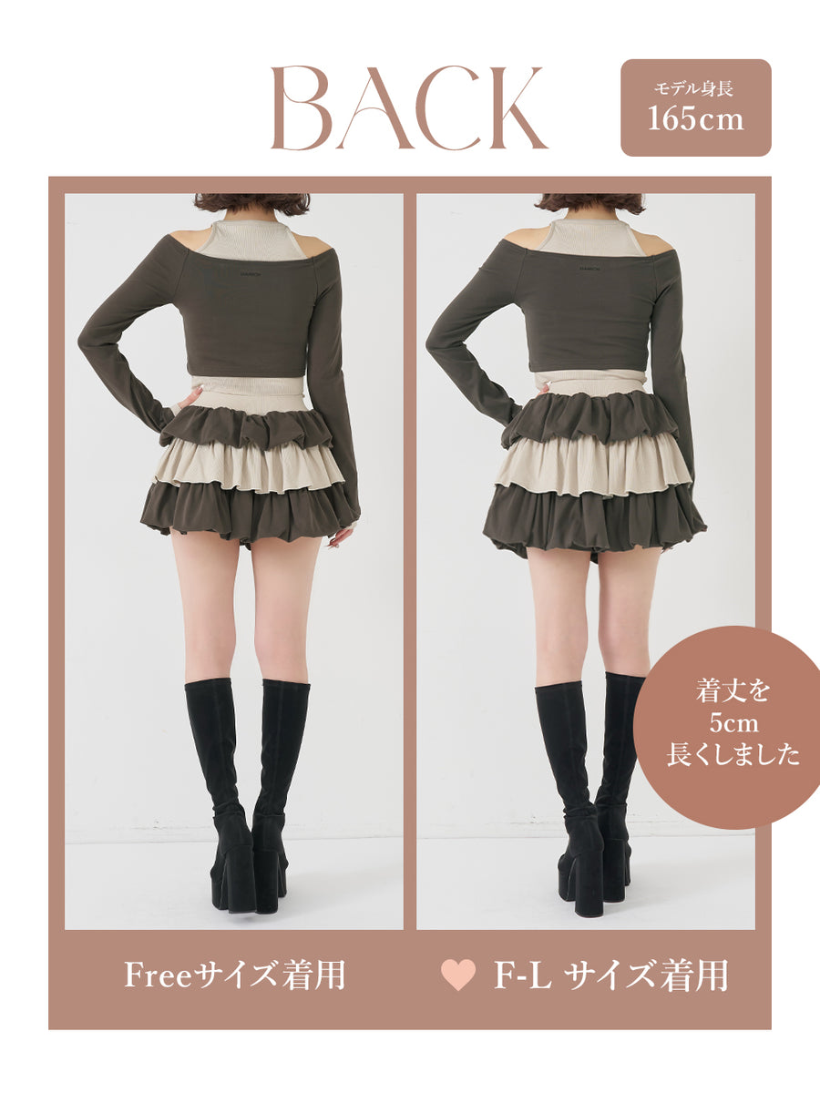 モデル：165cm（着用サイズ：FREE/F-L　着用カラー：C-GRY）