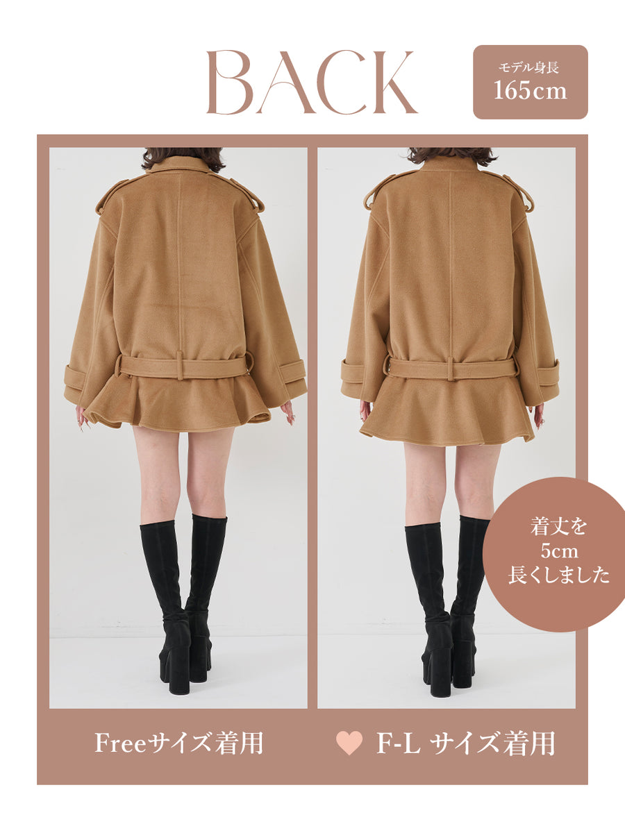 モデル：165cm（着用サイズ：FREE/F-L　着用カラー：CAM）