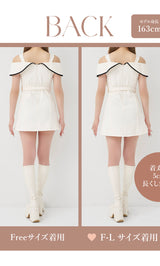 モデル：163cm（着用サイズ：FREE/F-L　着用カラー：WHT）