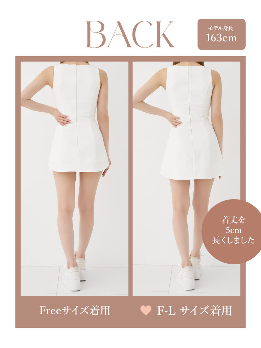 モデル：163cm（着用サイズ：FREE/F-L　着用カラー：WHT）