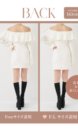 モデル：163cm（着用サイズ：FREE/F-L　着用カラー：IVO）