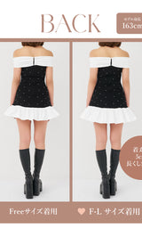 モデル：163cm（着用サイズ：FREE/F-L　着用カラー：BLK）